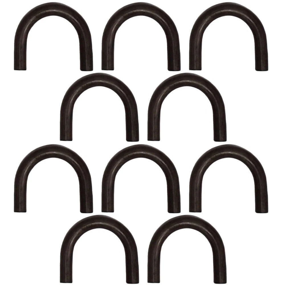Set of 10 D Rings for Trailer Tie Down (3" x 2", 1/2" Thick)