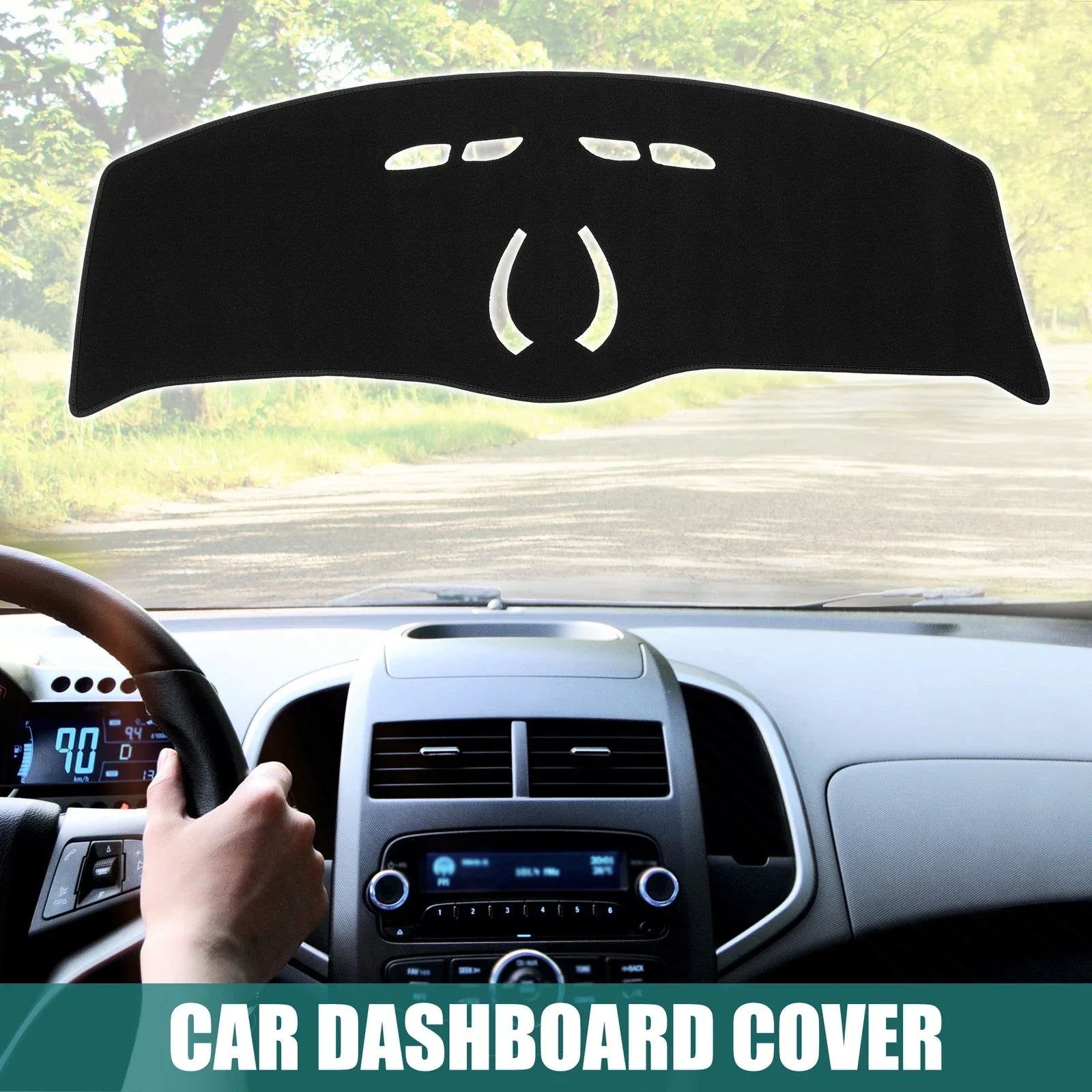 Dashboard Cover Polyester Silicone Non Slip Mat for BMW MINI F55