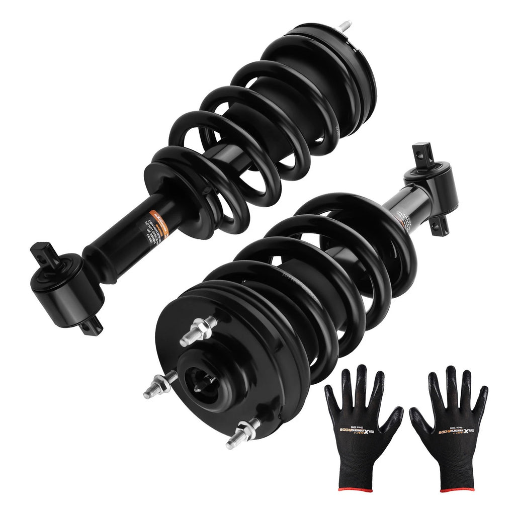 2X Front Complete Struts for Chevrolet Avalanche, GMC Sierra 1500, Tahoe, Suburban (2002–2013)