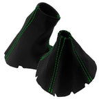 Manual Shift & E Brake Boot for Dodge Viper (2003–2006) Carbon Green Stitch