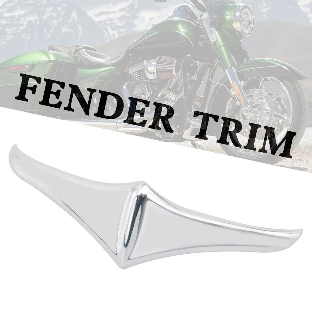 Chrome Rear Fender Leading Edge Tip Trim for Harley Touring FLHX FLTR (2009–2023)