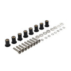8PCS Headlight Bucket Nacelle Well Nut Kit for Harley