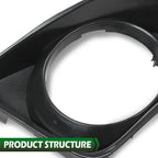 Set of 2 Bumper Fog Light Bezel Trim for Toyota Corolla (2009–2010)