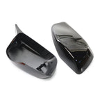 Glossy Black Rear View Mirror Covers for BMW E60 E61 (2004-2007)