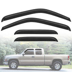 Set of 4 Window Visors for Chevy Silverado GMC Sierra (1999–2006)
