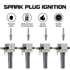 4X Ignition Coil & Spark Plug for Subaru Outback Baja (2004–2009)