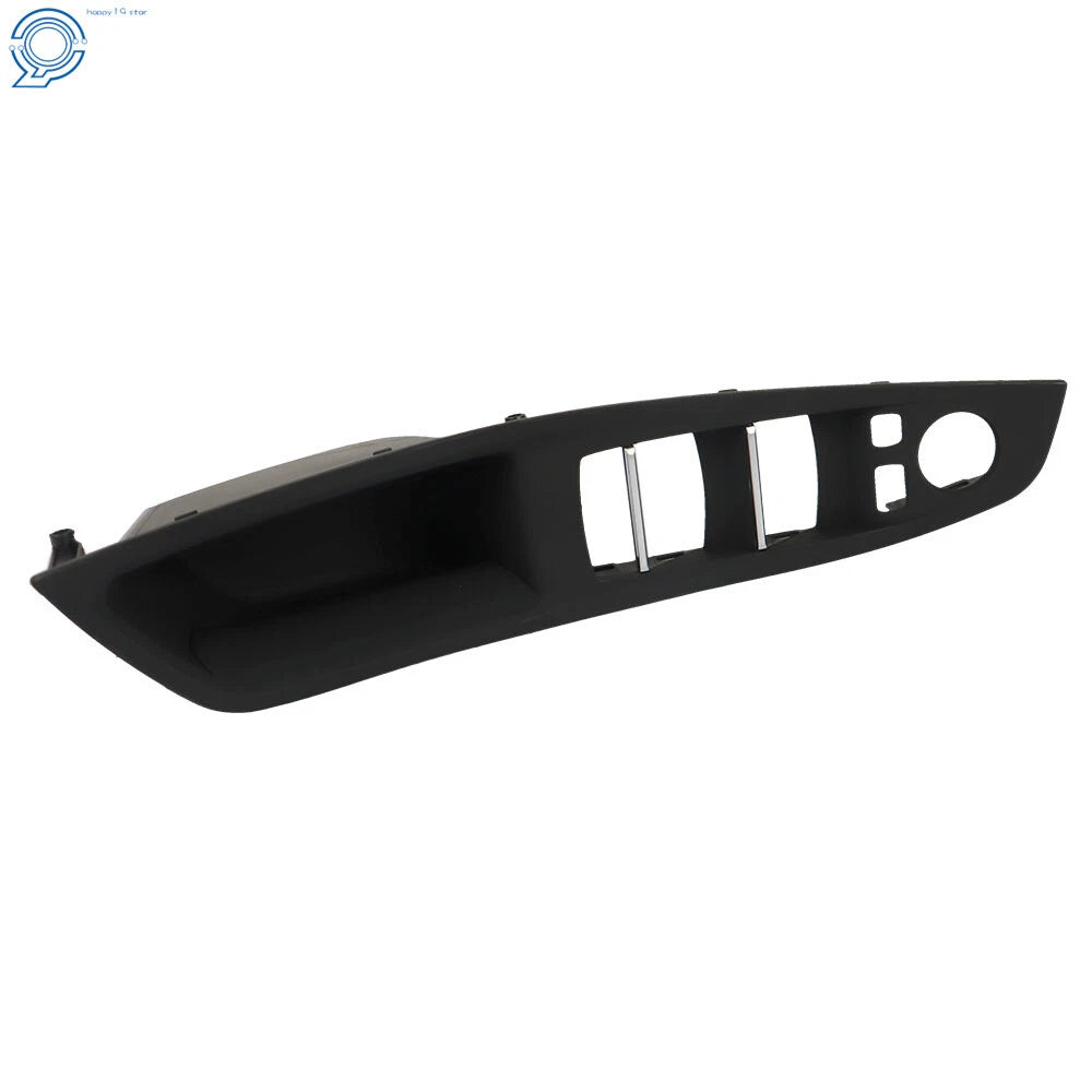 Set of 2 Inner Door Panel Handle Pull Trim Covers for BMW 5 Series (2010-2016)