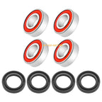 Front Wheel Hub Bearings Seals for Honda FourTrax TRX200 TRX200D (1990–1997)