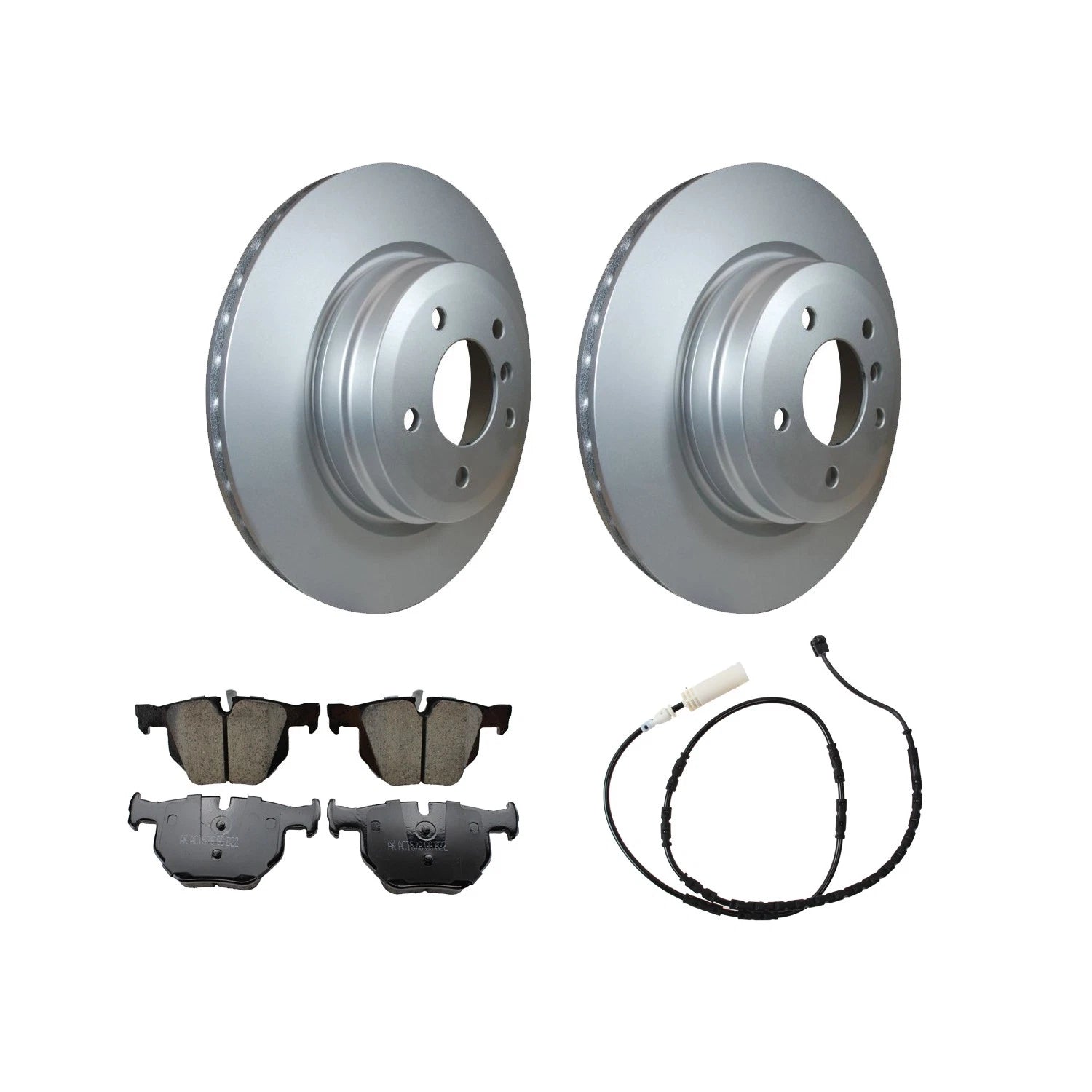 Hella Rear Rotors & Akebono Euro Ceramic Pads for BMW 335is E92 (2011–2013)