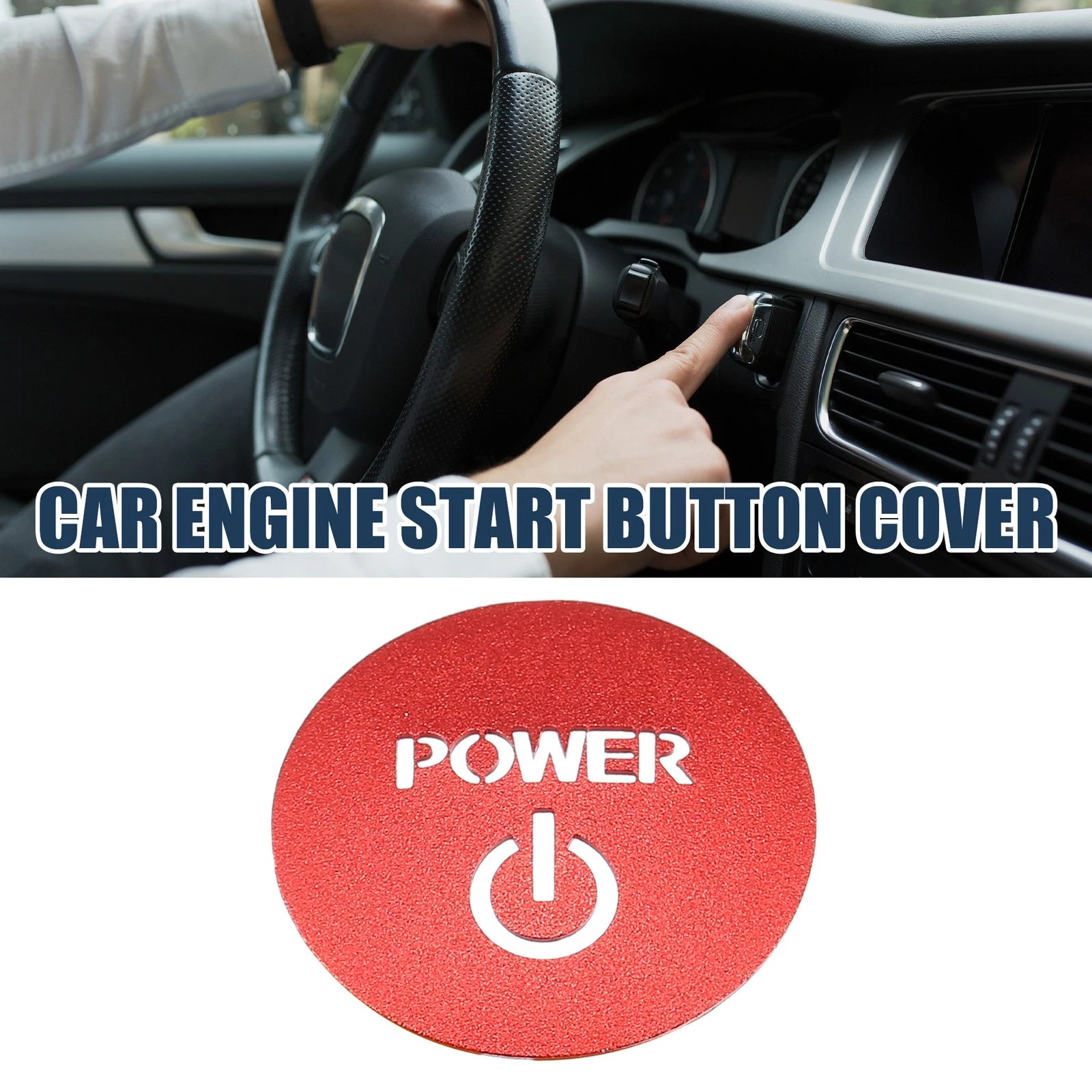 Engine Start Stop Button Cover for Honda Vezel RV Series (2014–2021) Red