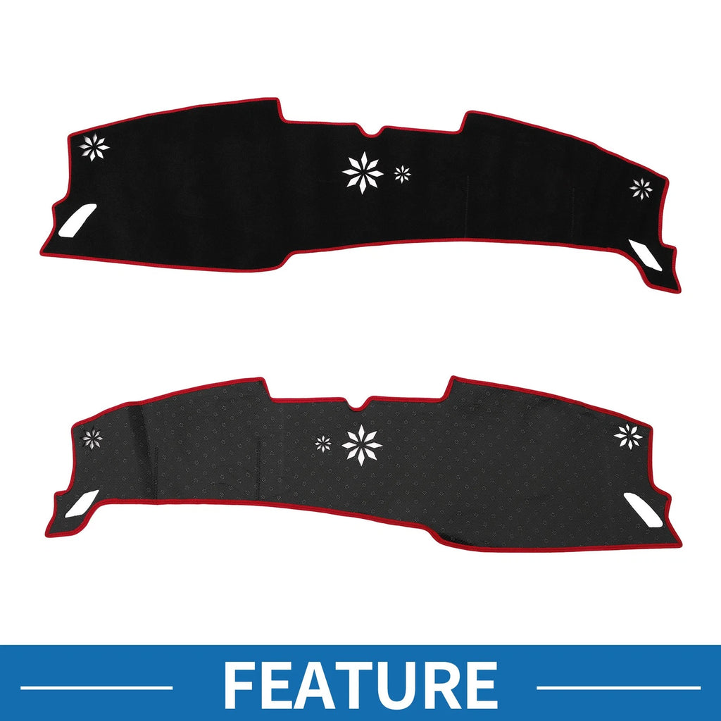 Dashboard Cover Mat for Hyundai Sonata (2024) Sun Protector Pad Black Red