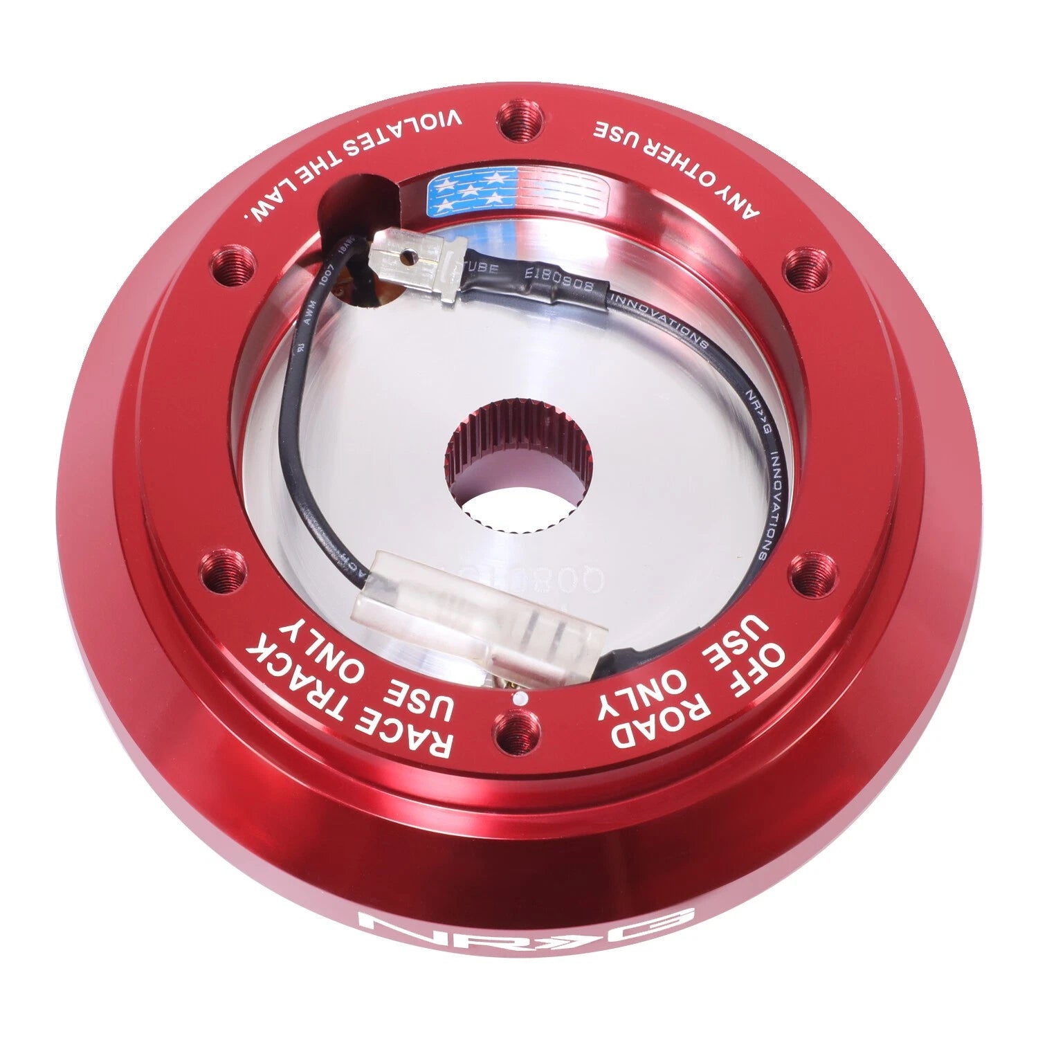 NRG SRK-100H-RD Steering Wheel Hub Adapter for Mitsubishi Eclipse Lancer Pickup