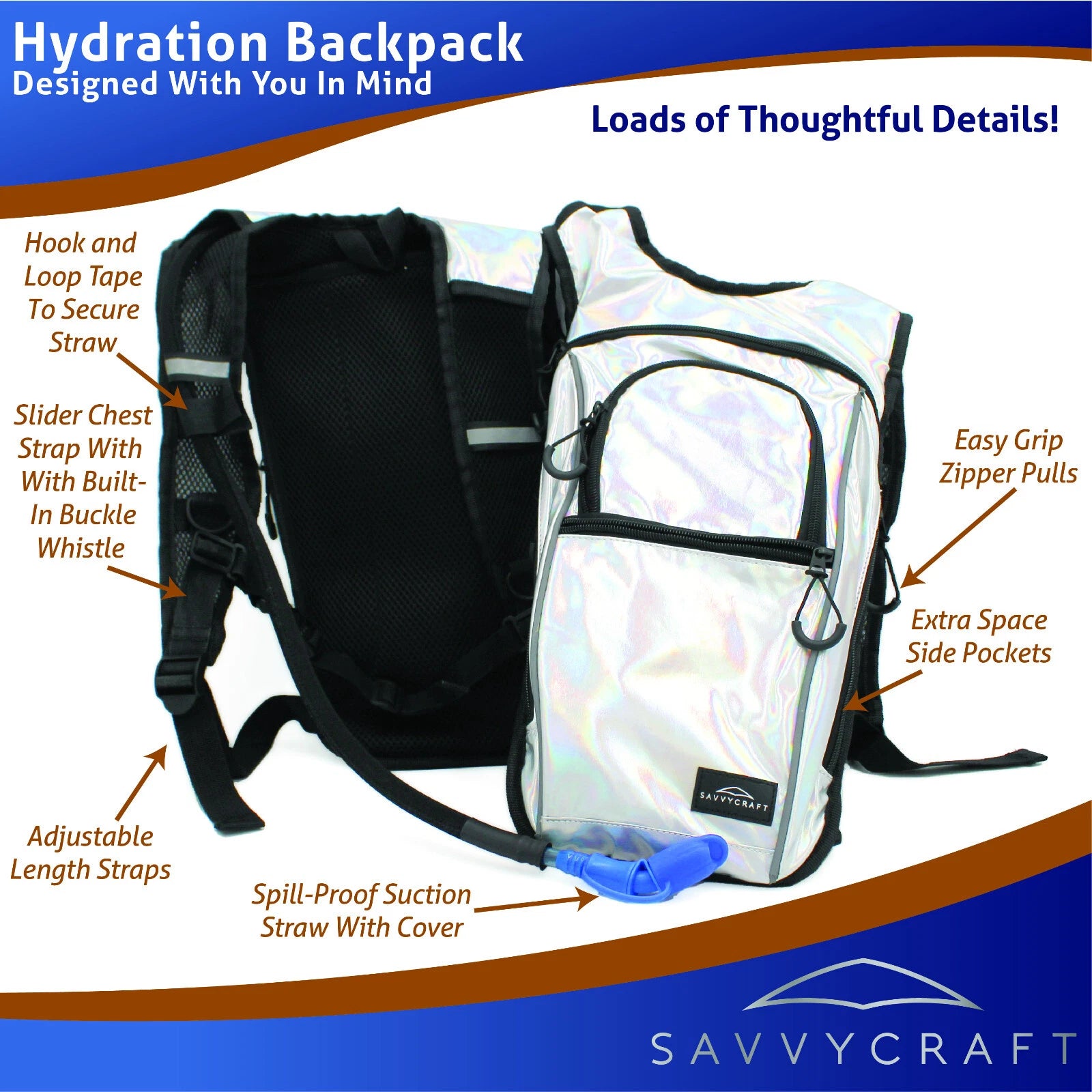 2L Insulated Hydration Backpack for Camping Hiking Cycling