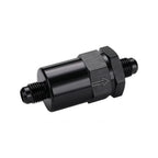 6AN Billet Aluminum Inline Fuel Filter for Fuel Line Protection (30)