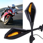 LED Turn Signal Side Mirror for Honda Kawasaki (Motorcycle)