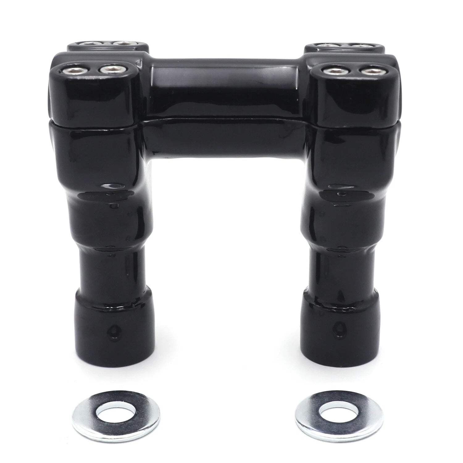 1pc Black 4" Riser Handlebar Top Clamp for Harley Softail Dyna