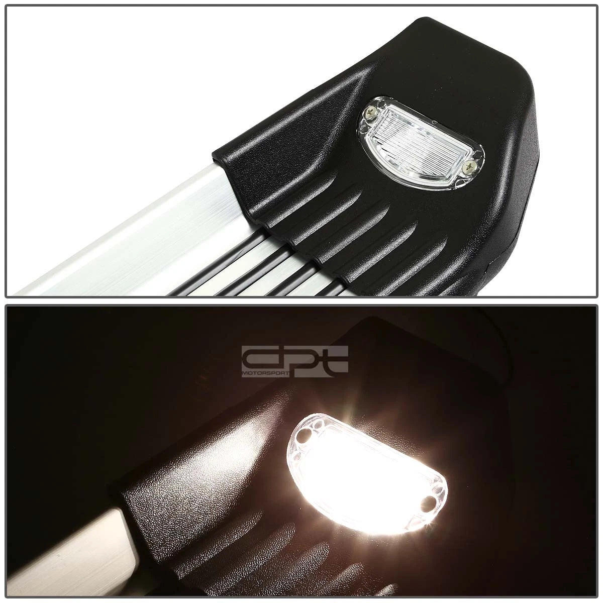Set of 2 Aluminum Lighted Running Boards for Tundra Double Cab (2007–2016)