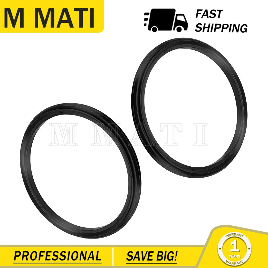 2X Brake Drum Seals for Kawasaki Mule 3020 KAF620F (2001–2003)