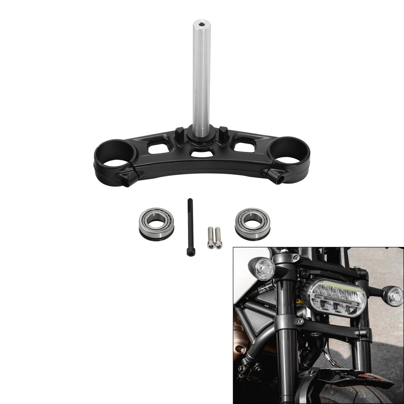 Front Forks Clamp Lower Triple Stem for Harley Sportster S RH1250 (2021–2025)