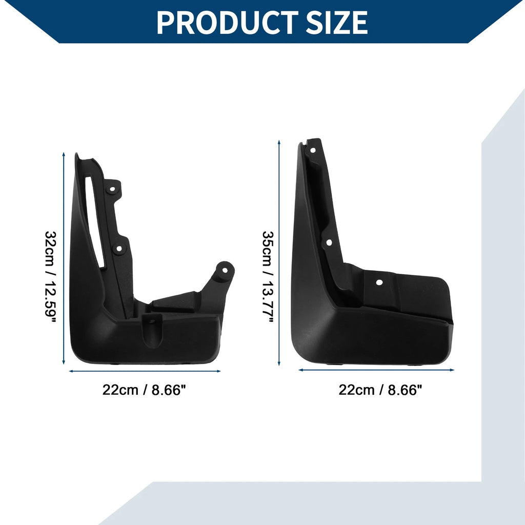Set of 4 Mud Flaps Splash Guards for BMW 6 Series GT (2018–2023)