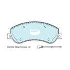 Heavy Duty Front Disc Brake Pad Set for Ford Transit Van (2006-2010)