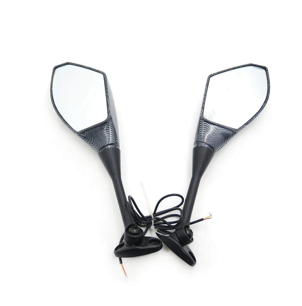 Turn Signal Mirrors for Honda CBR 600RR (2003–2012) & CBR 1000RR (2004–2007) Carbon Cl