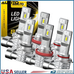 6X 9005 9006 H11 LED Headlight Kit for AUXITO