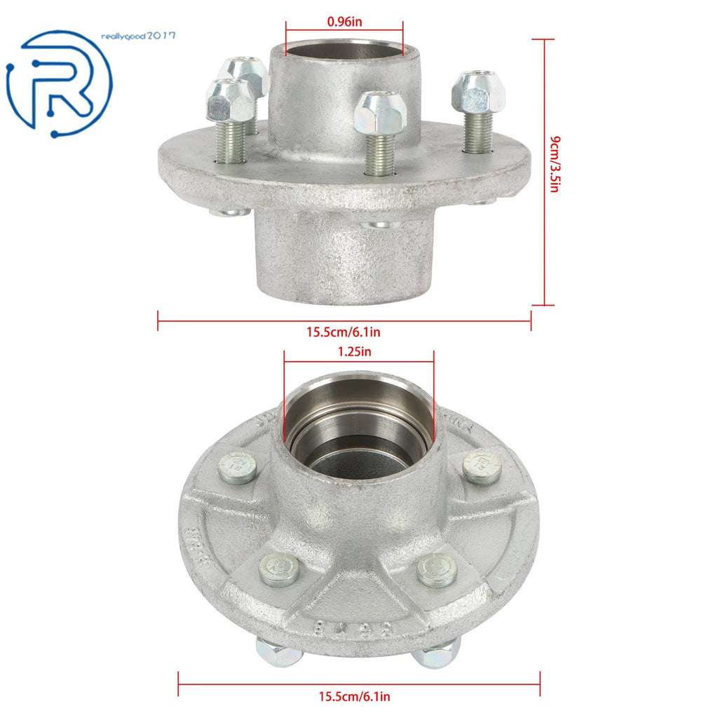 Trailer Idler Hub 5 on 4.5 for 3500 lbs Axle (5 × 4.5)