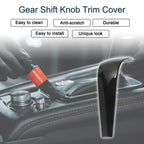 ABS Gear Shift Knob Cover Sticker for BMW 1 3 Series Z4 X1 (E90 E92) Black