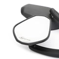 Black Diamond Rear View Mirrors for Cruiser Touring Chopper Sportster