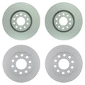 Set of 4 Bosch QuietCast Disc Brake Rotors & Pads for Audi A4 Quattro