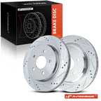2X Rear Drilled Brake Rotors for Chevy Corvette (1997â2004) Cadillac XLR