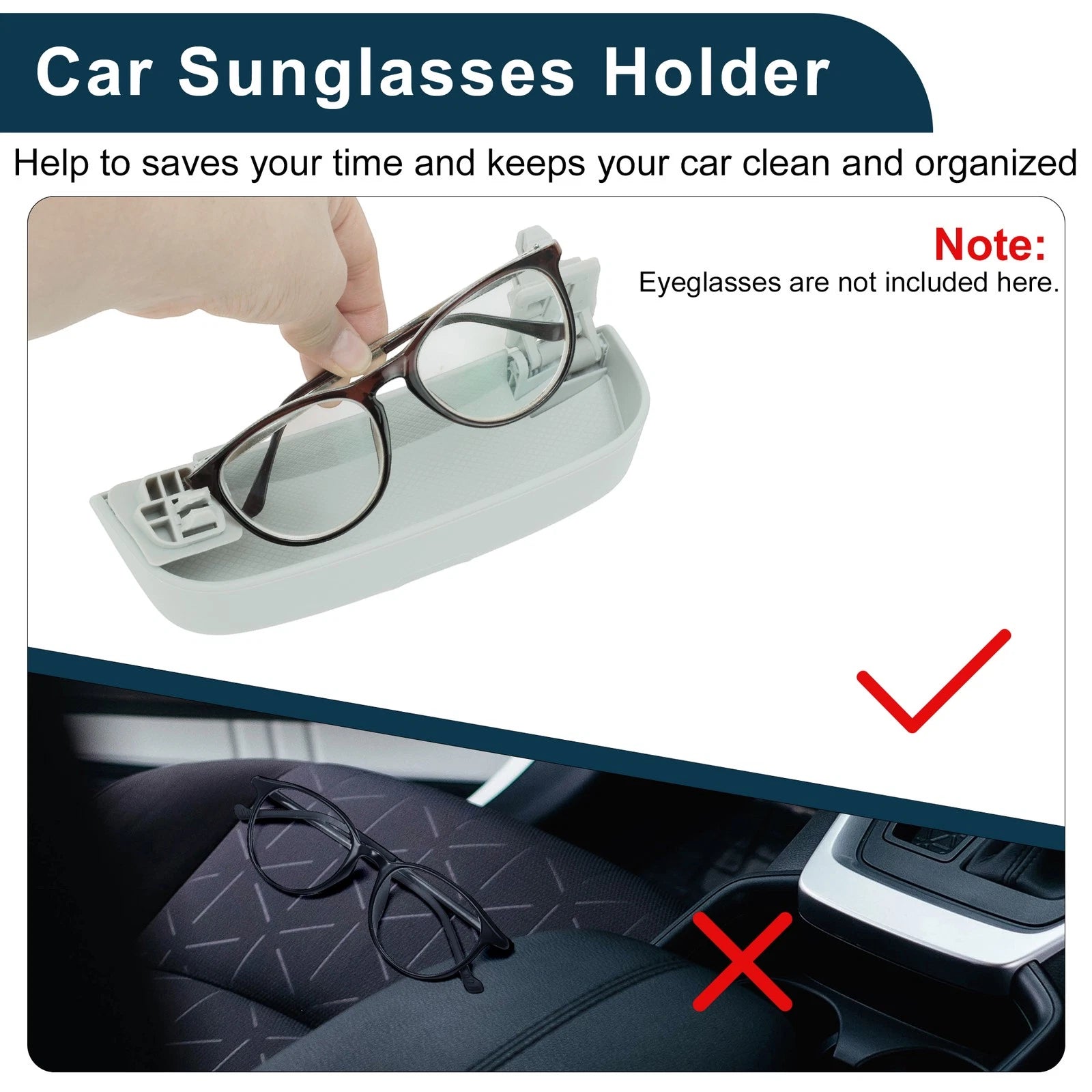 Sunglasses Case for Volkswagen ID.3 ID.4 (2020–2025) Eyeglasses Holder