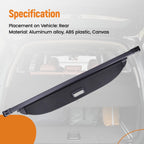 Retractable Cargo Cover for Hyundai Santa Fe (2019-2023) Black