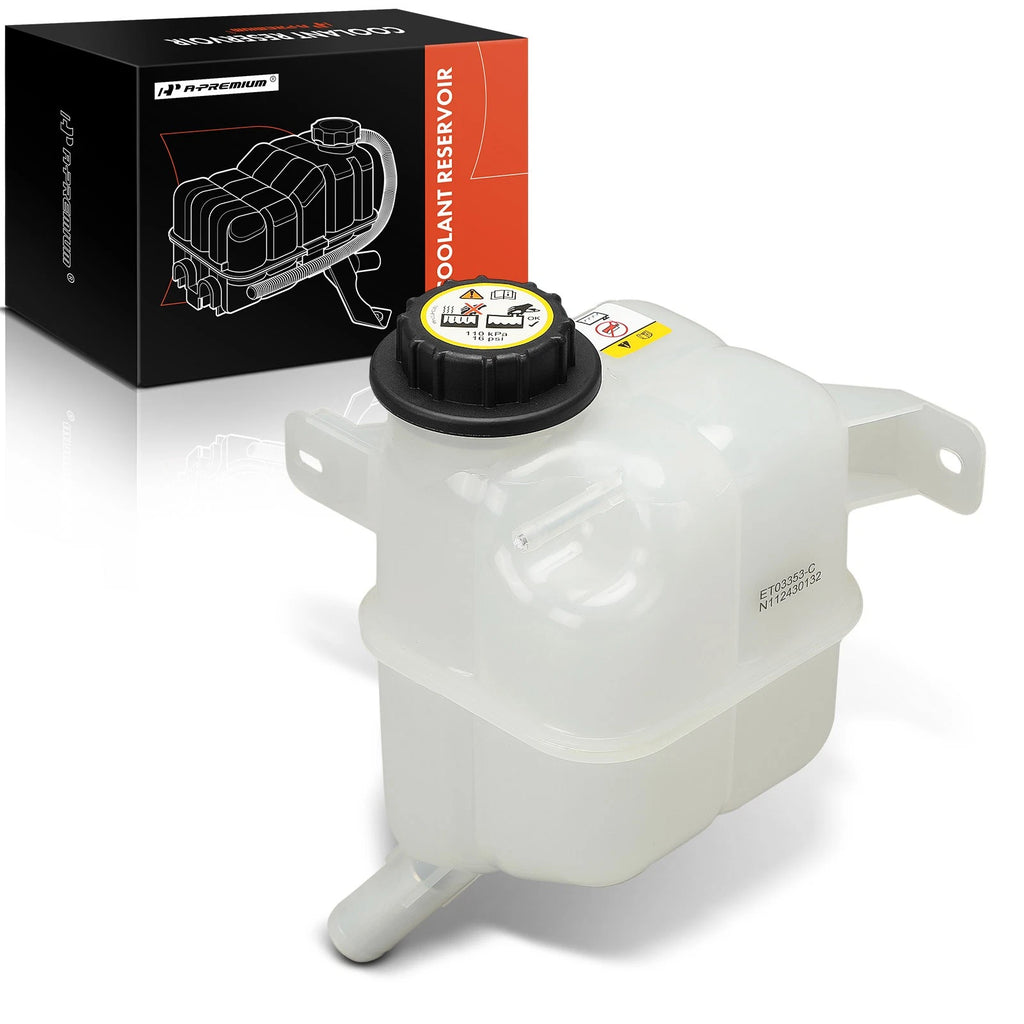 Front Engine Coolant Reservoir with Cap for Ford Edge (2007–2014)