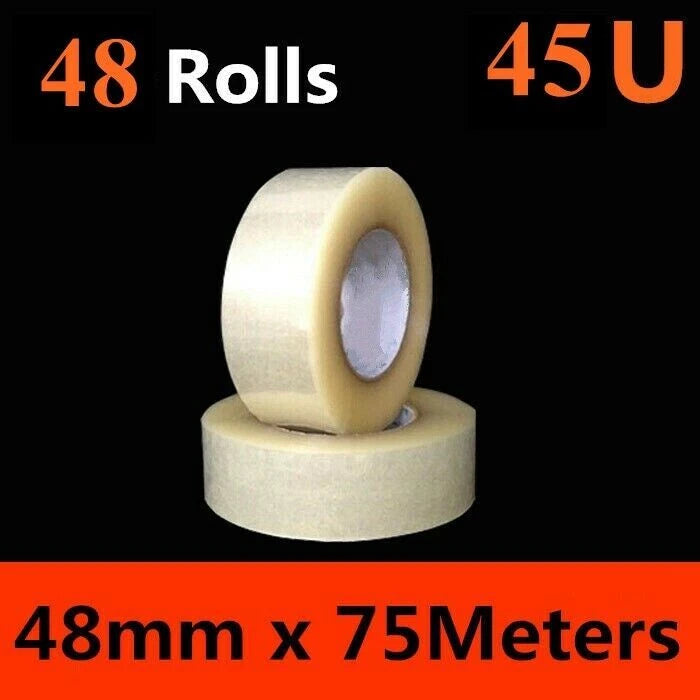 48 x Packing Tape 48mm 75M for Packaging Sealing