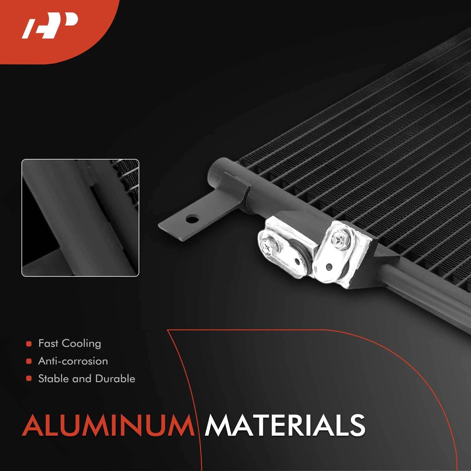 A/C Condenser with Receiver Drier & Bracket for Jeep Compass (2023-2024)