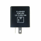 12V 120W 2-Pin Electronic Flasher Relay for LED Turn Signals (-)