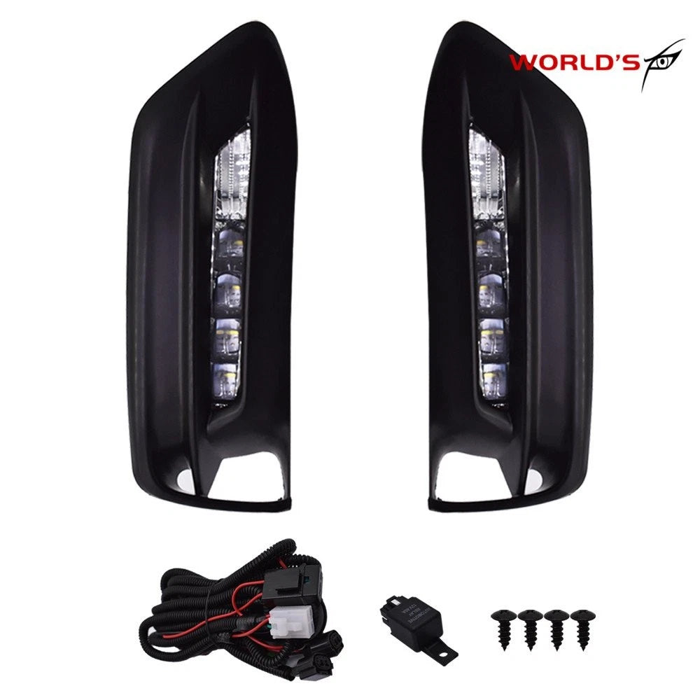 Set of 2 Front Bumper LED Fog Light Assembly for Honda Accord (2018–2019)