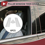 Set of 6 Door Pillar Window Trim for Audi A4/S4 (2009–2013) Chrome Silver Tone