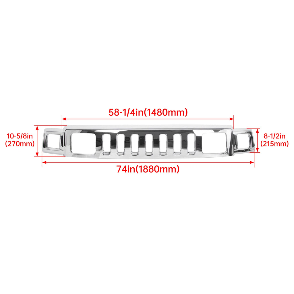Front Chrome Grille Assembly for Hummer H3 (2006-2010)