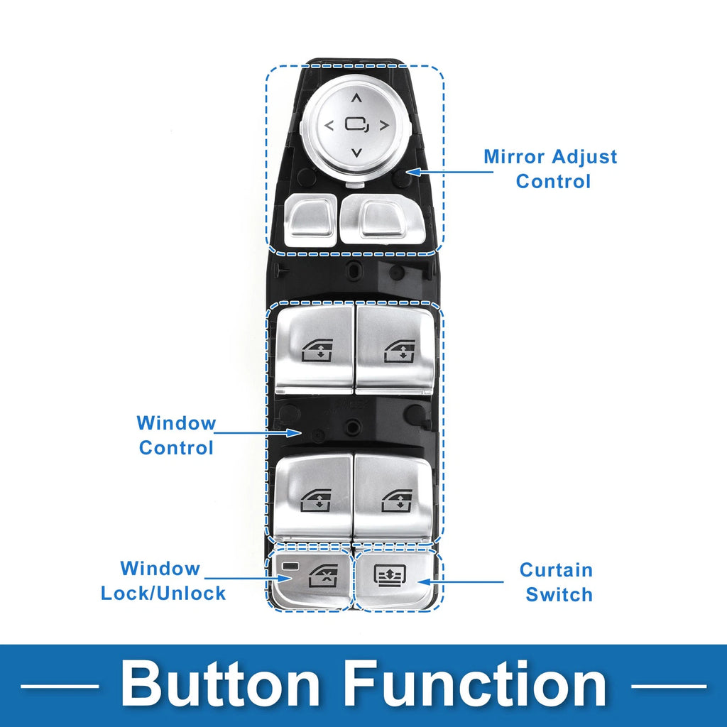 Power Window Switch for BMW 740e xDrive (2016–2020) No. 61319382503