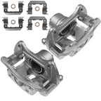 Pair Front Disc Brake Calipers with Brackets for Hyundai Veloster (2013-2016)