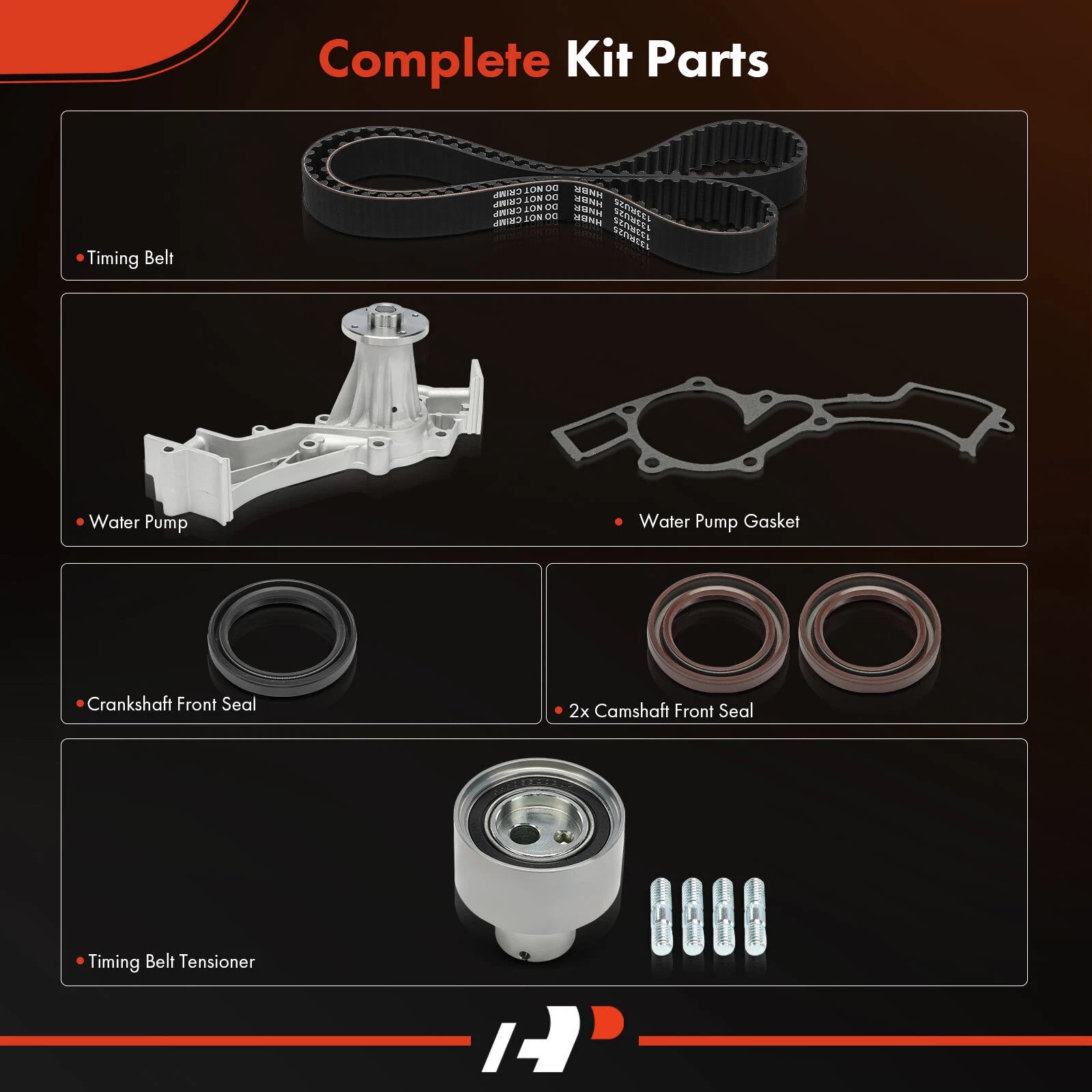 6X Timing Belt & Water Pump Kit for Nissan Frontier Pathfinder (1999–2004)