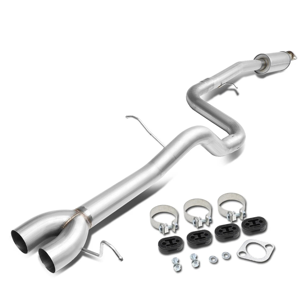 Stainless Dual 3"OD Catback Exhaust System for Ford Fiesta ST (2014–2018)
