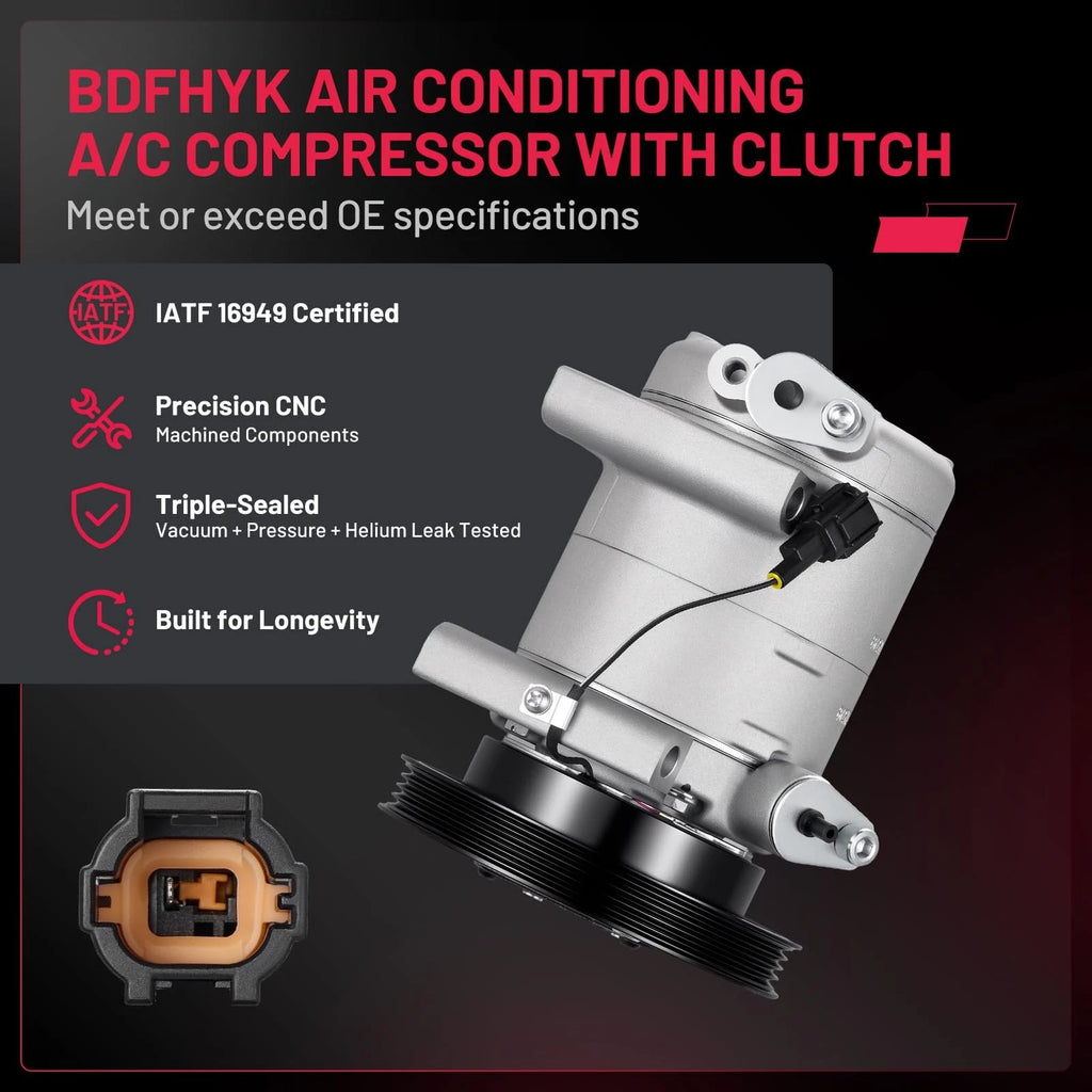 A/C Compressor for Nissan Frontier Xterra 1999–2004
