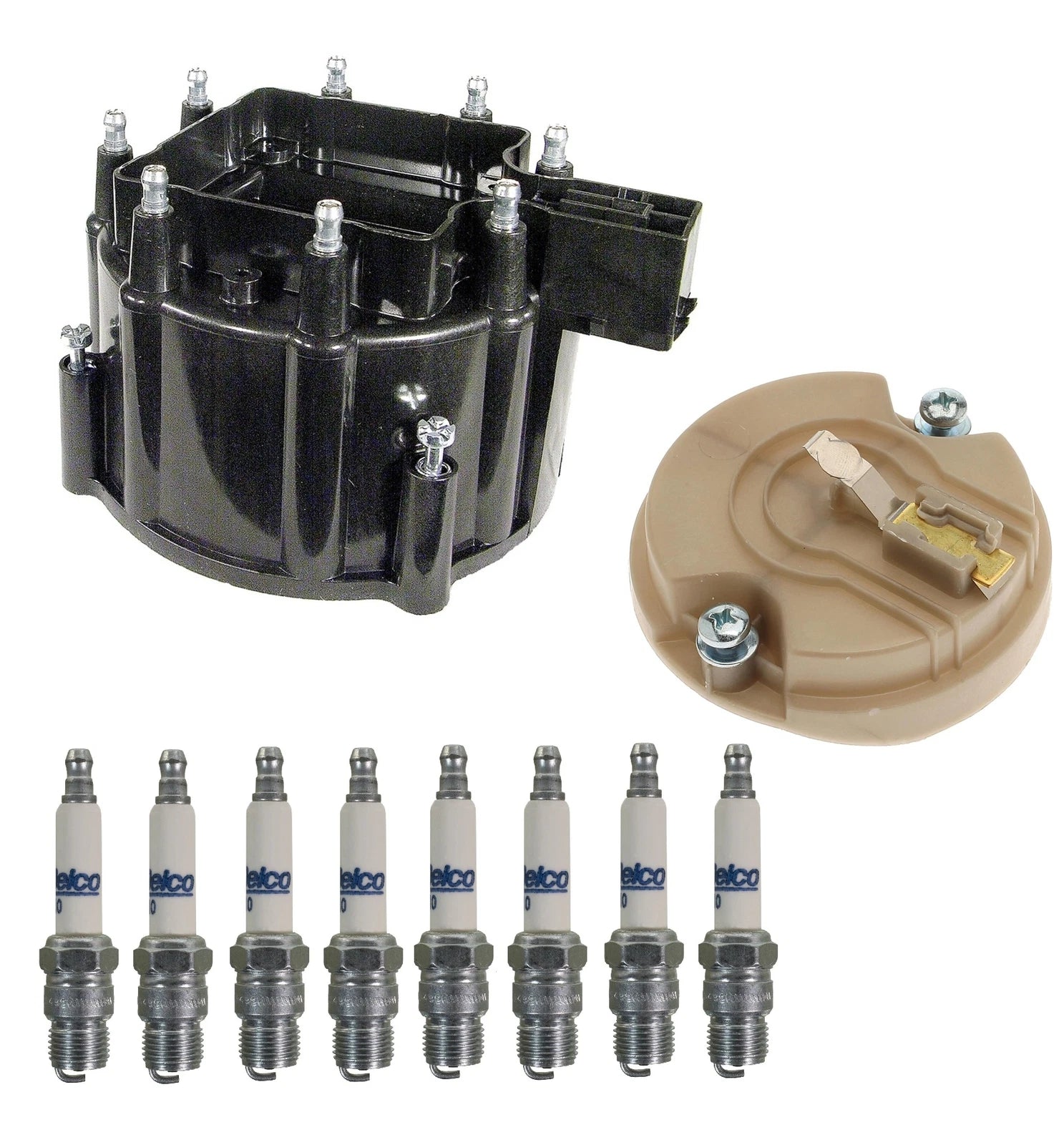 Distributor Rotor Cap & Rapidfire Spark Plugs Kit ACDelco for GMC Sprint (1971–1977)