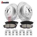 Rear Disc Brake Rotors & Pads Kit for Subaru Crosstrek Forester Impreza (2013–2021)