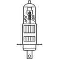 Halogen Light Bulb 12V 55W for Massey Ferguson Tractor (VLC044, 3405180M1)