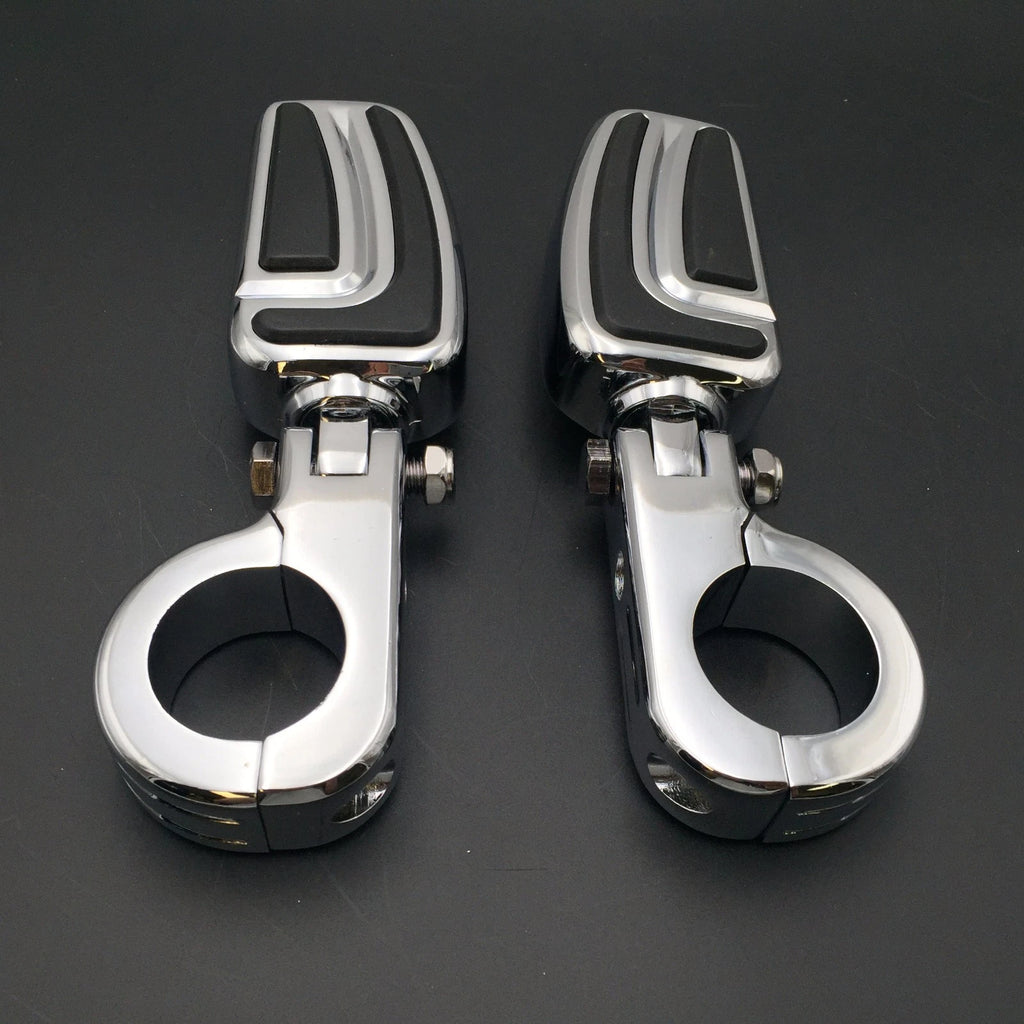 AirFlow Foot Peg Mounting Bracket for Honda VT750 Shadow VTX1300 (Chrome)